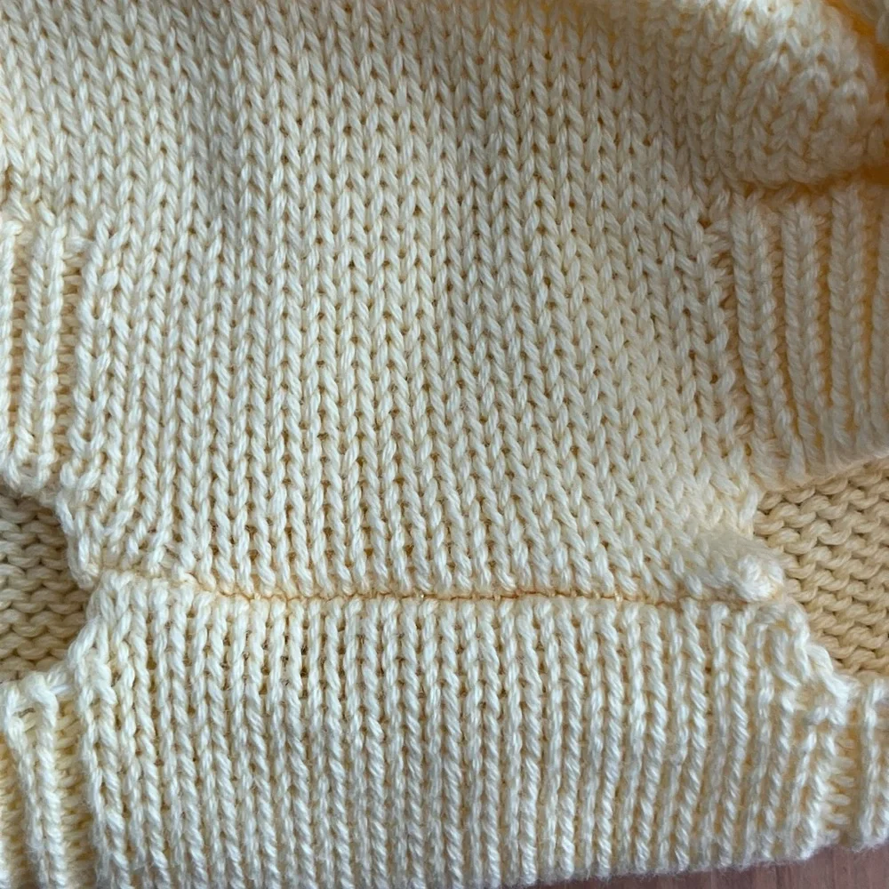 Fin + Vince Banana Yellow Striped Knit Baby Bloomers 0-3m